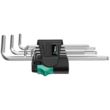 Набор Г-образных ключей WERA, 950/7 Hex-Plus 1, метрических, хромированных, 05022181001