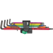 Набор Г-образных ключей WERA, 967/9 TX XL Multicolour 1 Multicolour, удлиненный, 05024480001
