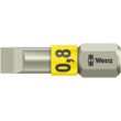 Бита WERA 3800/1 TS для винтов со шлицем, нержавеющая сталь, 05071000001, 0.8×5.5×25
