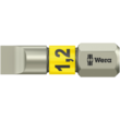 Бита WERA 3800/1 TS для винтов со шлицем, нержавеющая сталь, 05071002001, 1.2×6.5×25