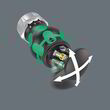 Ручка битодержатель с трещоткой WERA Kraftform Kompakt Stubby RA 2, 05008884001. Фото-5