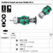 Ручка бітотримач з тріскачкою WERA Kraftform Kompakt Stubby RA 4, 05008886001. Фото-8