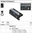 Набор бит Bit-Check 10 TX Universal 1, 05056164001. Фото-6