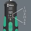 Динамометрическая реверсная отвертка WERA 7510 Kraftform Safe-Torque Speed 1-3 Nm, 05075810001. Фото-2
