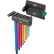 Набор Г-образных ключей WERA 950/9 Hex-Plus Multicolour 3, пластиковый держатель, 05133165001. Фото-2