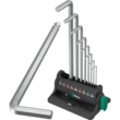 Набор Г-образных ключей WERA 950/9 Hex-Plus 8, хромированный, пластиковый держатель, 05022102001. Фото-3