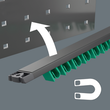 Набор комбинированных гаечных ключей WERA 9640 Magnetic rail 6003 Joker 1, 11шт, 05020233001. Фото-6