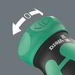 Ручка-бітотримач з тріскачкою WERA Kraftform Kompakt Stubby RA 1, 05008891001. Фото-3